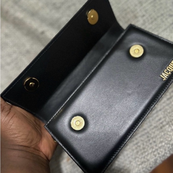 New Authentic Jacquemus Black and Gold Mini Bag - Picture 3 of 7